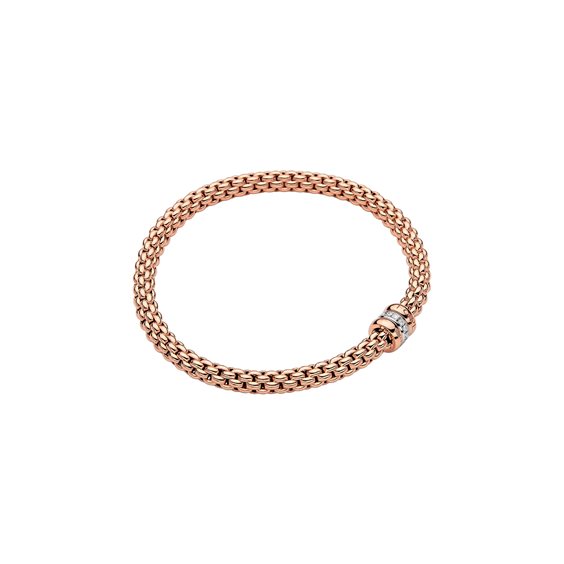 Bracciale Fope Donna Solo in Oro rosa Diamante 0.10 Ct 62106BX_BB_R_RBR_00S - 62106BX_BB_R_RBR_00S